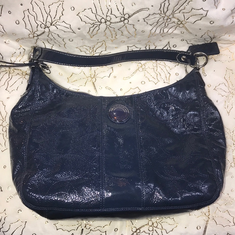 COACH HOBO patent leather bag